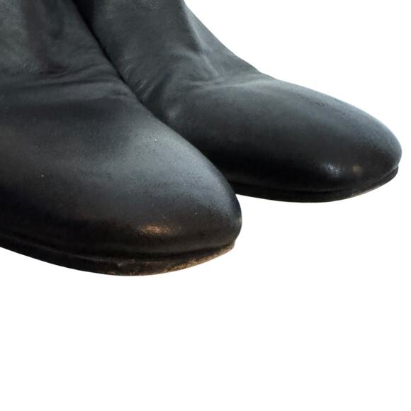 BOSS HUGO BOSS Chelsea Black Pull On Leather Ankle Boot SZ 11 - Picture 7 of 10